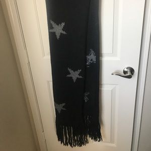 COACH black and grey scarf